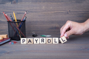 Payroll funding for employees concept
